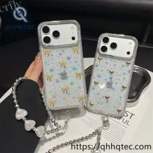 wholesale star pearl chain case for iphone 18 pro max | funda con cadena