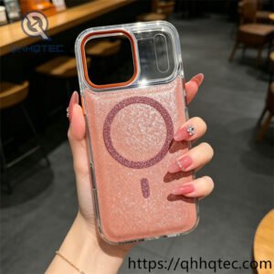 wholesale glitter magnetic clear case for iphone 17 18 funda brillo magsafe latam
