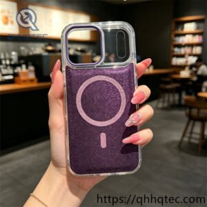 wholesale glitter magnetic clear case for iphone 17 18 funda brillo magsafe latam