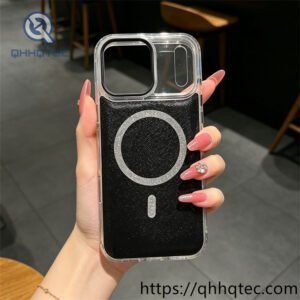 wholesale glitter magnetic clear case for iphone 17 18 funda brillo magsafe latam