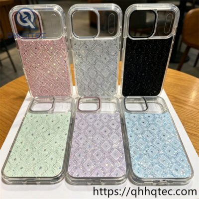 Wholesale Rhinestone Diamond Magnetic Case for iPhone 17 18 Funda Cristal Luxury LATAM