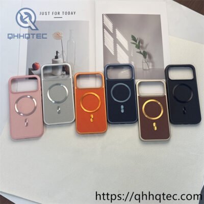 wholesale matte glitter magnetic case for iphone 17 18 funda brillo minimal latam