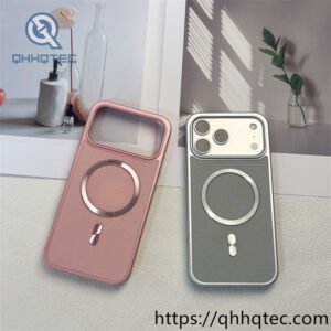 wholesale matte glitter magnetic case for iphone 17 18 funda brillo minimal latam