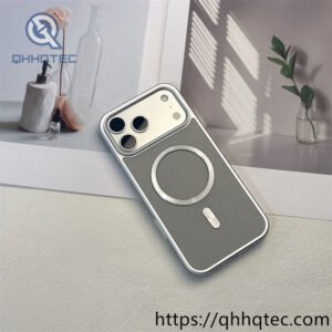 wholesale matte glitter magnetic case for iphone 17 18 funda brillo minimal latam