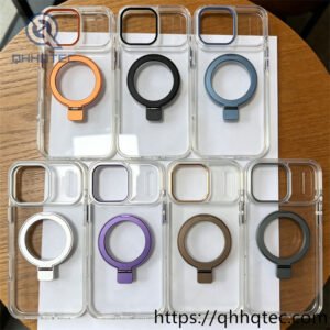 wholesale clear color ring magnetic case for iphone 17 18 funda transparente magsafe latam