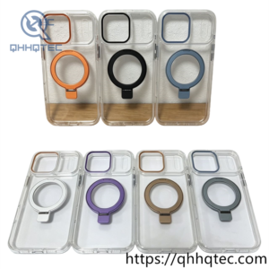 wholesale clear color ring magnetic case for iphone 17 18 funda transparente magsafe latam