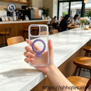wholesale clear color ring magnetic case for iphone 17 18 funda transparente magsafe latam