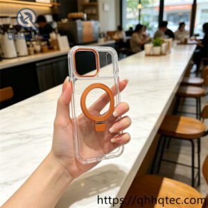 wholesale clear color ring magnetic case for iphone 17 18 funda transparente magsafe latam