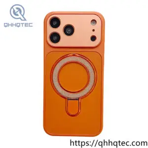 wholesale crystal magnetic stand case for iphone 17/18 pro max | funda soporte