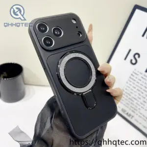 wholesale crystal magnetic stand case for iphone 17/18 pro max | funda soporte