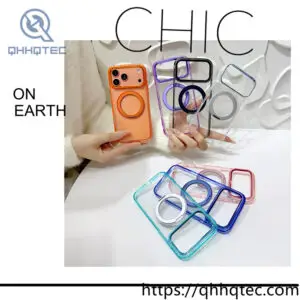 wholesale color frame magnetic case for iphone 17/18 pro max | funda magsafe