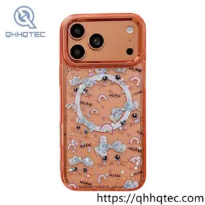 wholesale graphic magnetic case for iphone 17 pro/18 pro max | funda acrílica