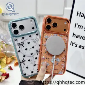wholesale graphic magnetic case for iphone 17 pro/18 pro max | funda acrílica
