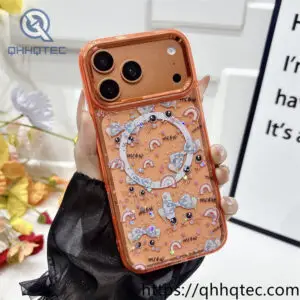 wholesale graphic magnetic case for iphone 17 pro/18 pro max | funda acrílica
