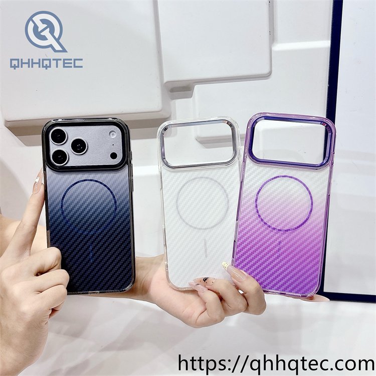 wholesale carbon fiber magnetic case for iphone 18 pro max | funda magsafe