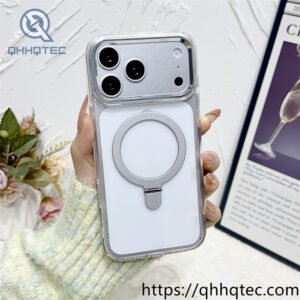 wholesale clear ring stand magnetic case for iphone 18 pro | funda transparente