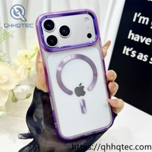 wholesale metal ring magnetic case for iphone 18 pro max | funda magsafe