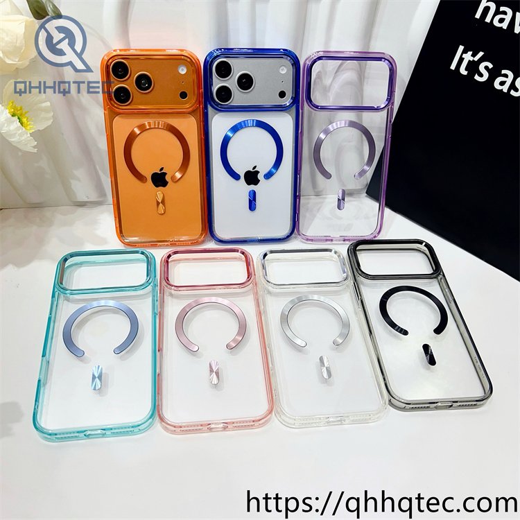 wholesale metal ring magnetic case for iphone 18 pro max | funda magsafe