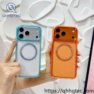 wholesale crystal circle magnetic case for iphone 18 pro | funda magnética
