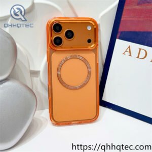 wholesale crystal circle magnetic case for iphone 18 pro | funda magnética