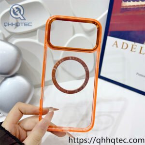 wholesale crystal circle magnetic case for iphone 18 pro | funda magnética