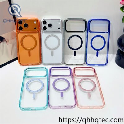 wholesale spiral ring magnetic case for iphone 18 pro max | funda magsafe