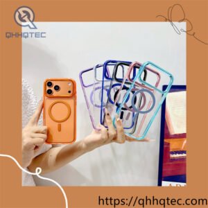 wholesale spiral ring magnetic case for iphone 18 pro max | funda magsafe