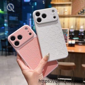 wholesale monogram texture case for iphone 18 pro max | funda texturizada