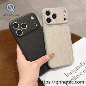 wholesale monogram texture case for iphone 18 pro max | funda texturizada