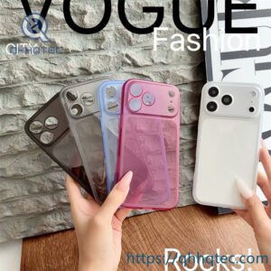 wholesale clear color bumper case for iphone 18 pro max | funda transparente