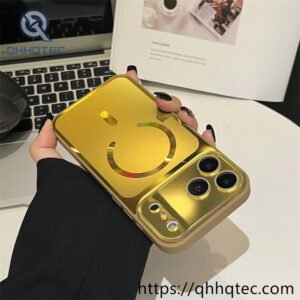 Wholesale Gradient Glass Magnetic Case for iPhone 18 Funda Brillo Premium LATAM