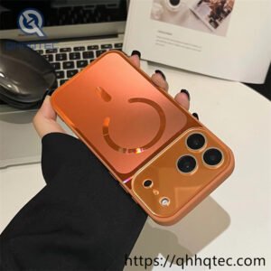 Wholesale Gradient Glass Magnetic Case for iPhone 18 Funda Brillo Premium LATAM
