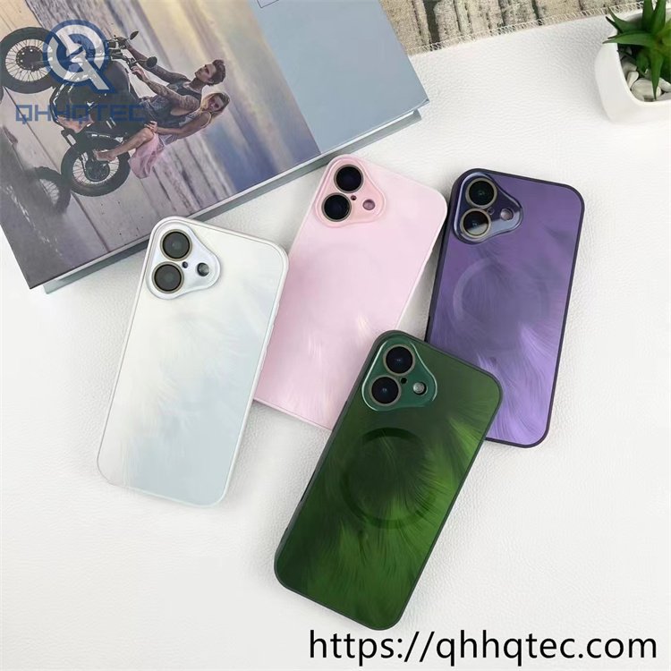 Wholesale Star Line Glass Magnetic Case for iPhone 18 Funda Brillo Estrella LATAM