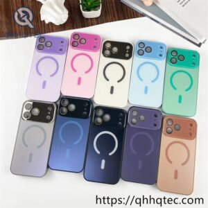 wholesale sunburst glass magnetic case for iphone 18 funda brillo estrella latam