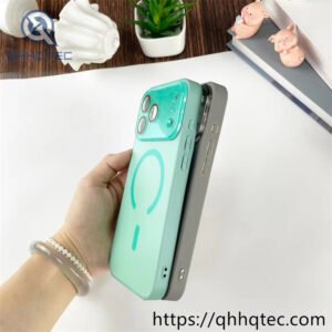 wholesale sunburst glass magnetic case for iphone 18 funda brillo estrella latam