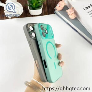 wholesale sunburst glass magnetic case for iphone 18 funda brillo estrella latam