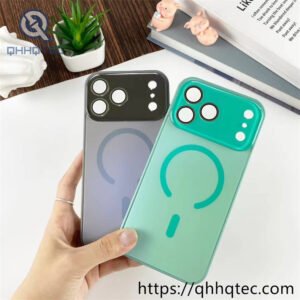 wholesale sunburst glass magnetic case for iphone 18 funda brillo estrella latam