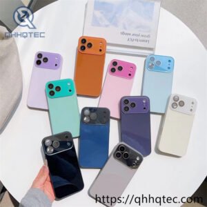 wholesale aurora glow glass magnetic case for iphone 18 funda brillo aurora latam