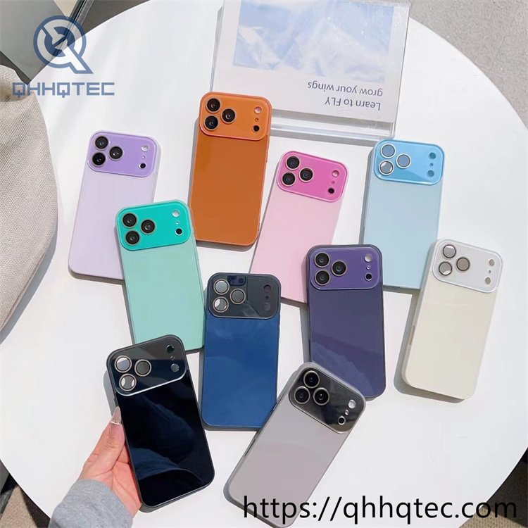 wholesale aurora glow glass magnetic case for iphone 18 funda brillo aurora latam
