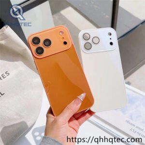 wholesale aurora glow glass magnetic case for iphone 18 funda brillo aurora latam