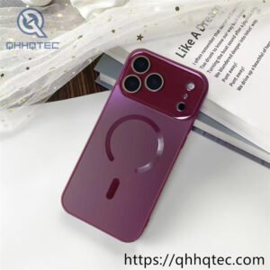 wholesale aurora gloss magnetic case for iphone 18 funda brillo aurora latam