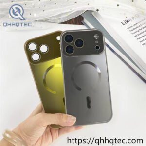 wholesale aurora gloss magnetic case for iphone 18 funda brillo aurora latam