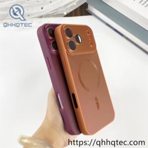 wholesale aurora gloss magnetic case for iphone 18 funda brillo aurora latam