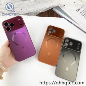 wholesale aurora gloss magnetic case for iphone 18 funda brillo aurora latam
