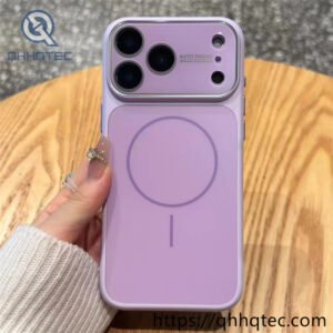 wholesale crystal wave glass magnetic case for iphone 18 funda brillo ondulado latam