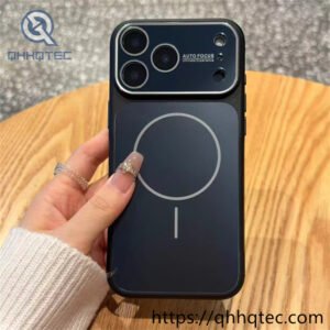 wholesale crystal wave glass magnetic case for iphone 18 funda brillo ondulado latam