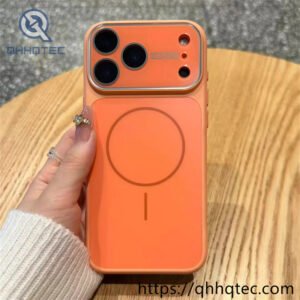 wholesale crystal wave glass magnetic case for iphone 18 funda brillo ondulado latam