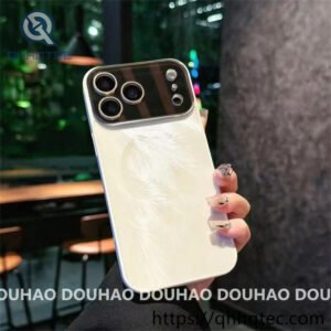 wholesale feather veil big window magnetic case for iphone 18 funda magsafe pluma latam