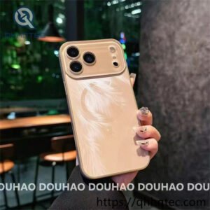 wholesale feather veil big window magnetic case for iphone 18 funda magsafe pluma latam