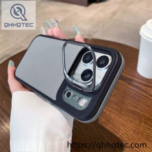 wholesale leather texture magnetic case for iphone 18 pro max funda magnética premium